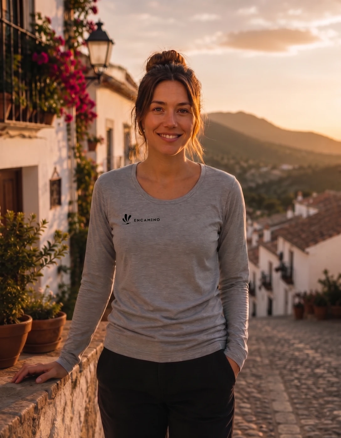 100% Merino wool T-shirt I long sleeve I Encamino 2 100% Merino wool T-shirt I long sleeve I Encamino - Image 2