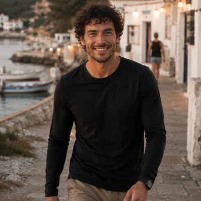 100% Merino wool T-shirt I long sleeve I Plain